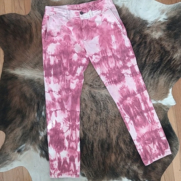 Old Navy Custom Bleach Dye Chino Pants - Picture 2 of 3